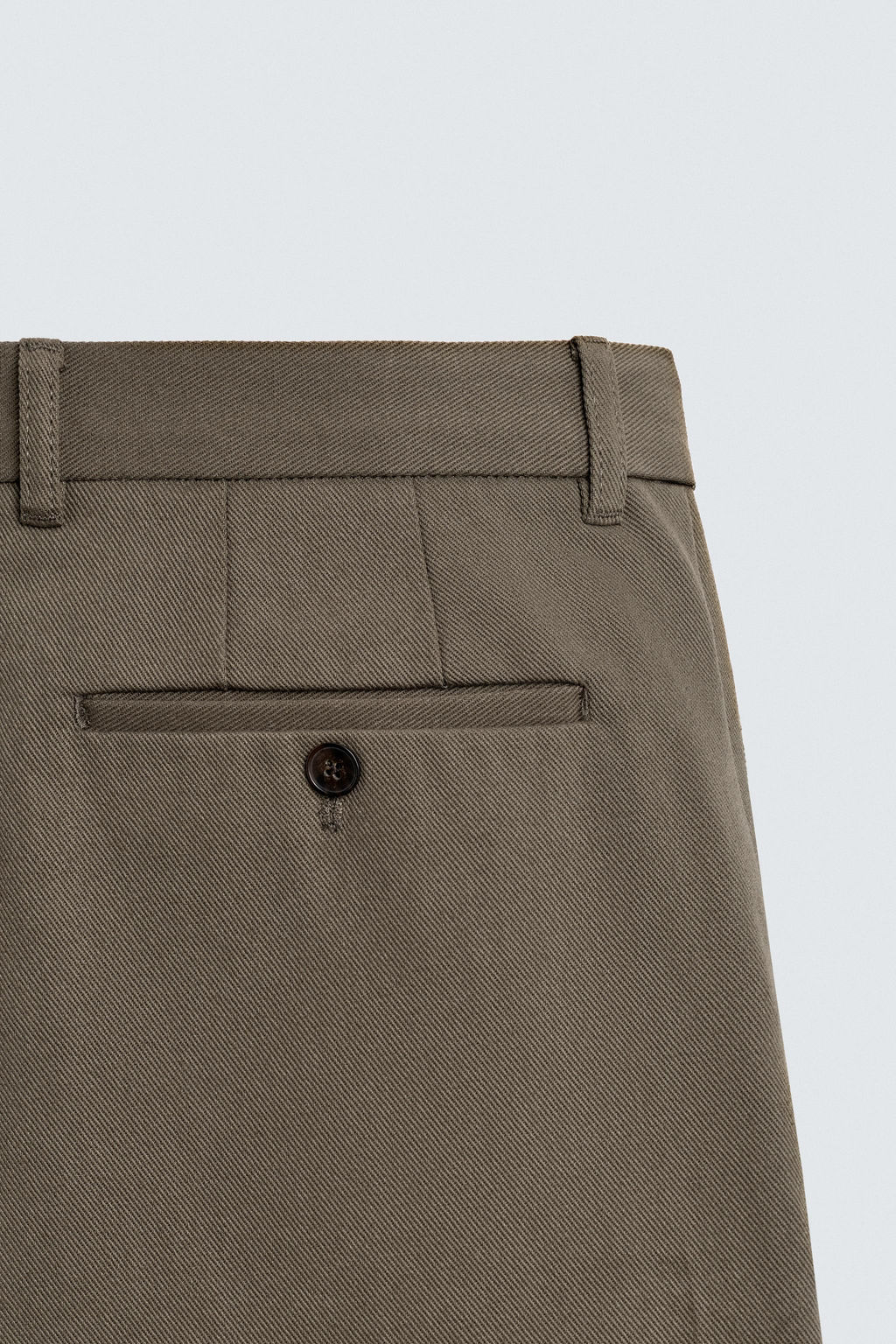 PANTAL?N STRAIGHT FIT ESTRUCTURA / Tostado - Zara фото 9