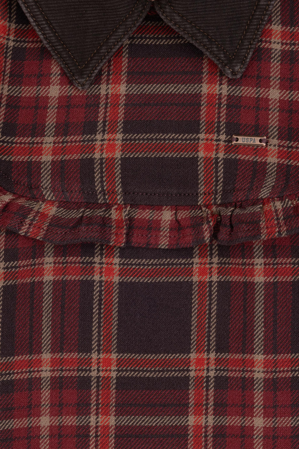 K_z _ocuk Bordo Jean Elbise - U.s. polo assn фото 3