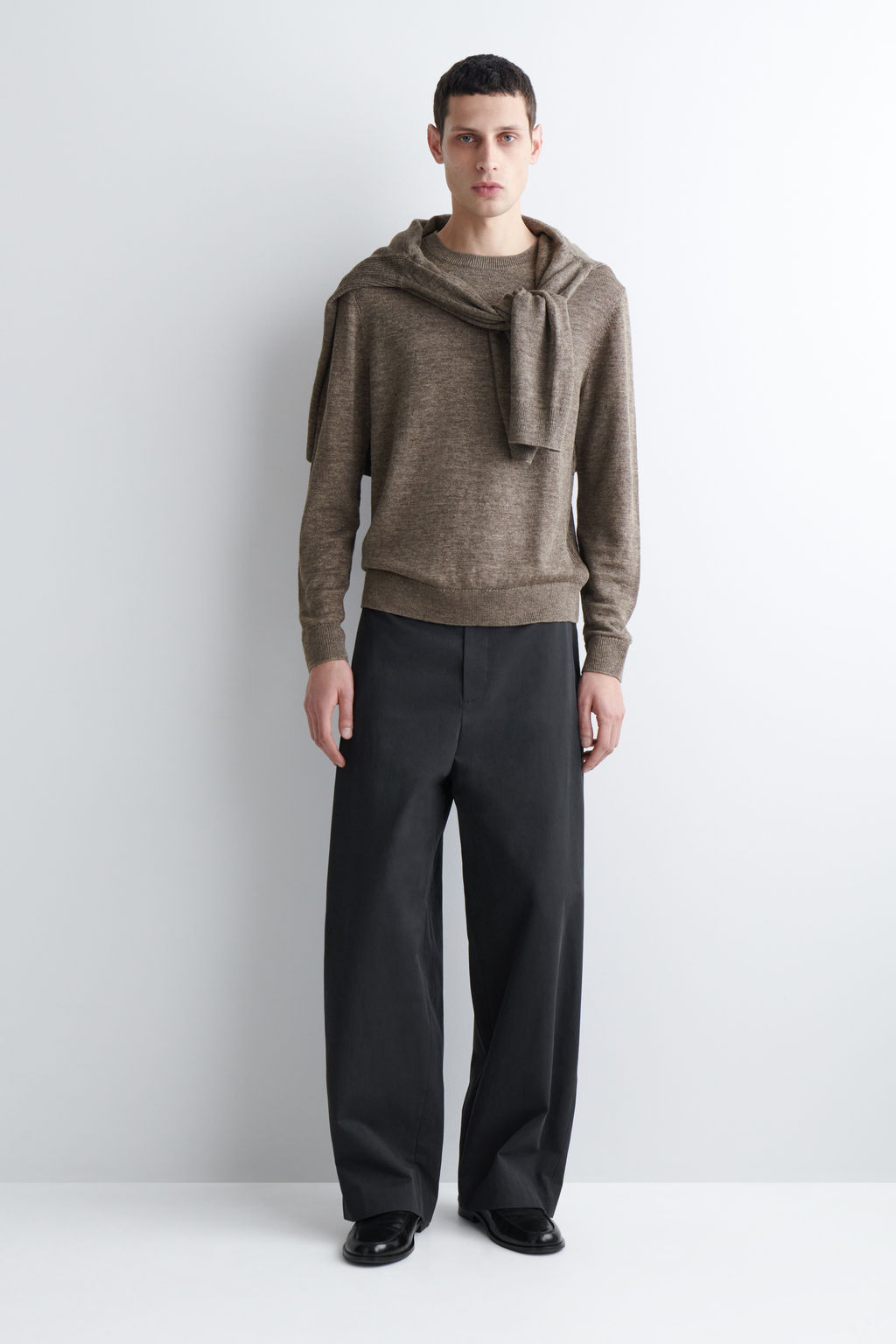 JERSEY DE PUNTO DE LINO CON CUELLO REDONDO - H&m фото 9
