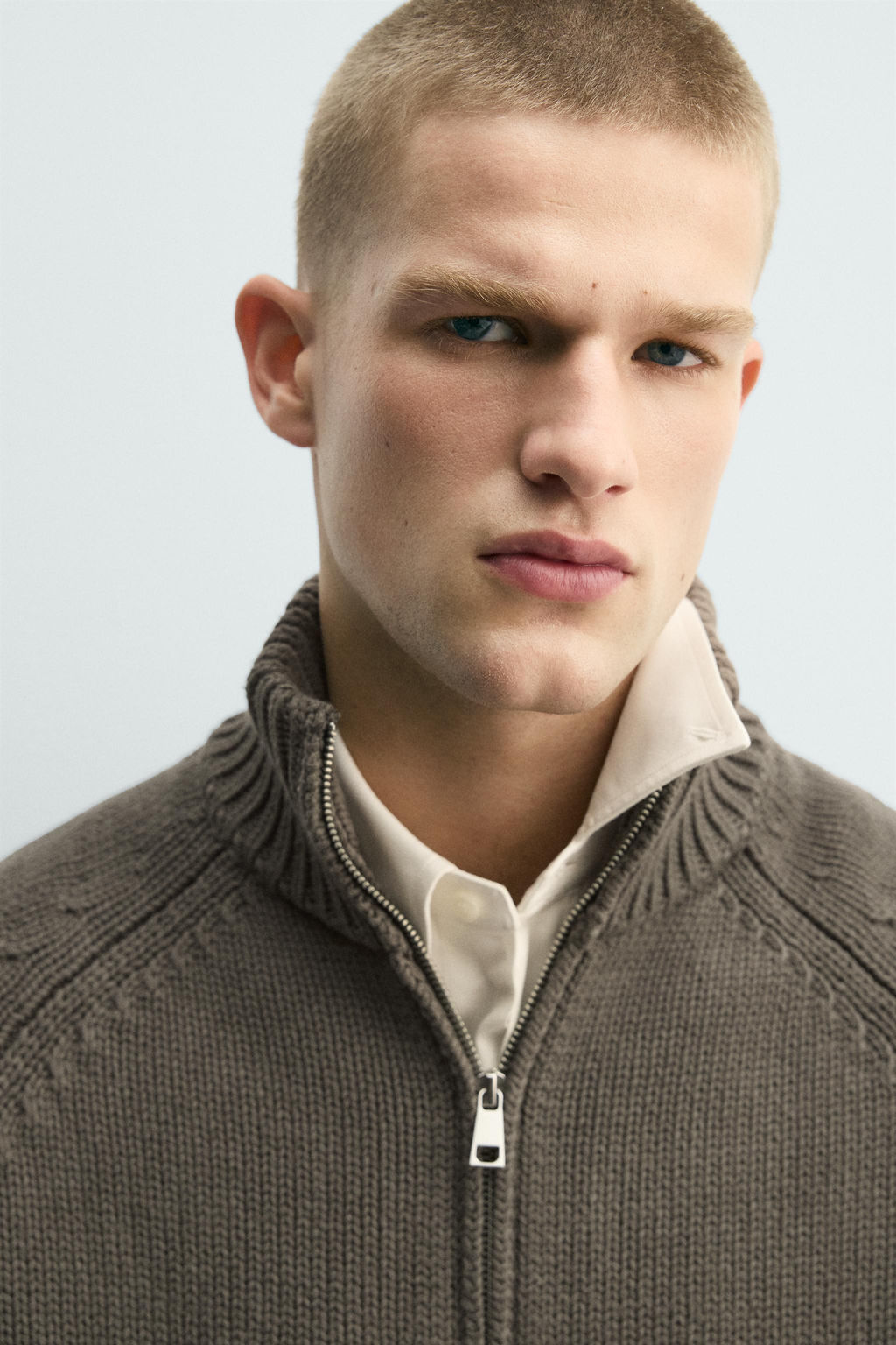 CHAQUETA PUNTO ESTRUCTURA LAVADA / Gris - Zara фото 6