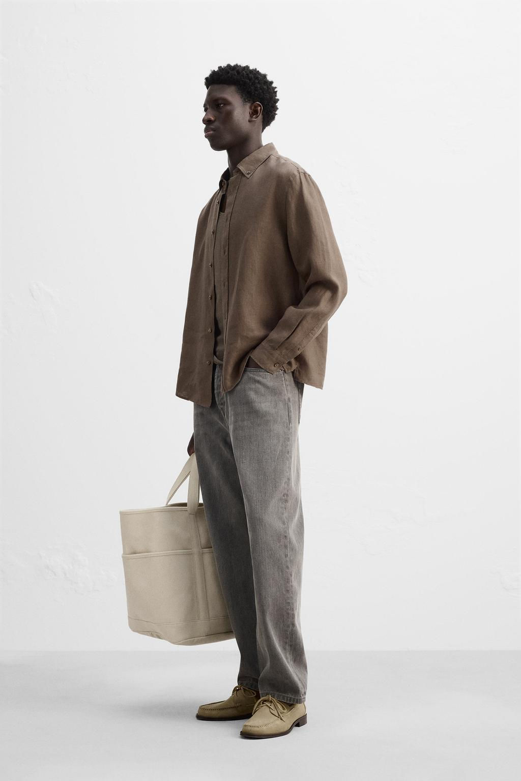 100% LINEN SHIRT - Zara фото 10