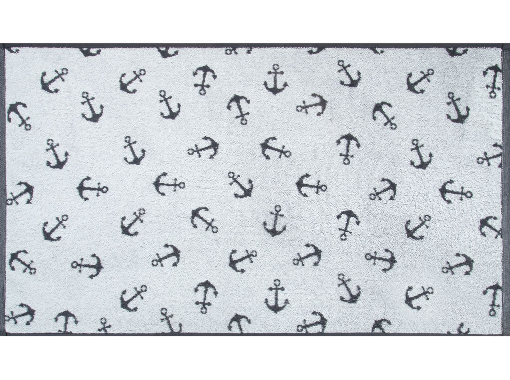 Полотенце махровое 6с103.412ж1 Якоря(антрацит) 50х90см