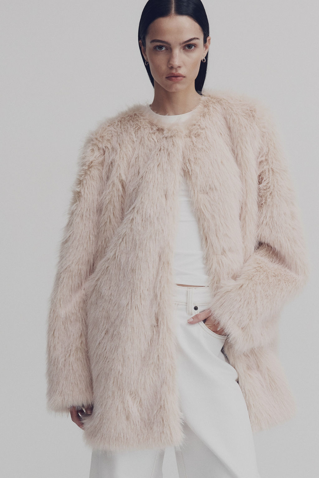 Abrigo efecto pelo - H&m фото 8