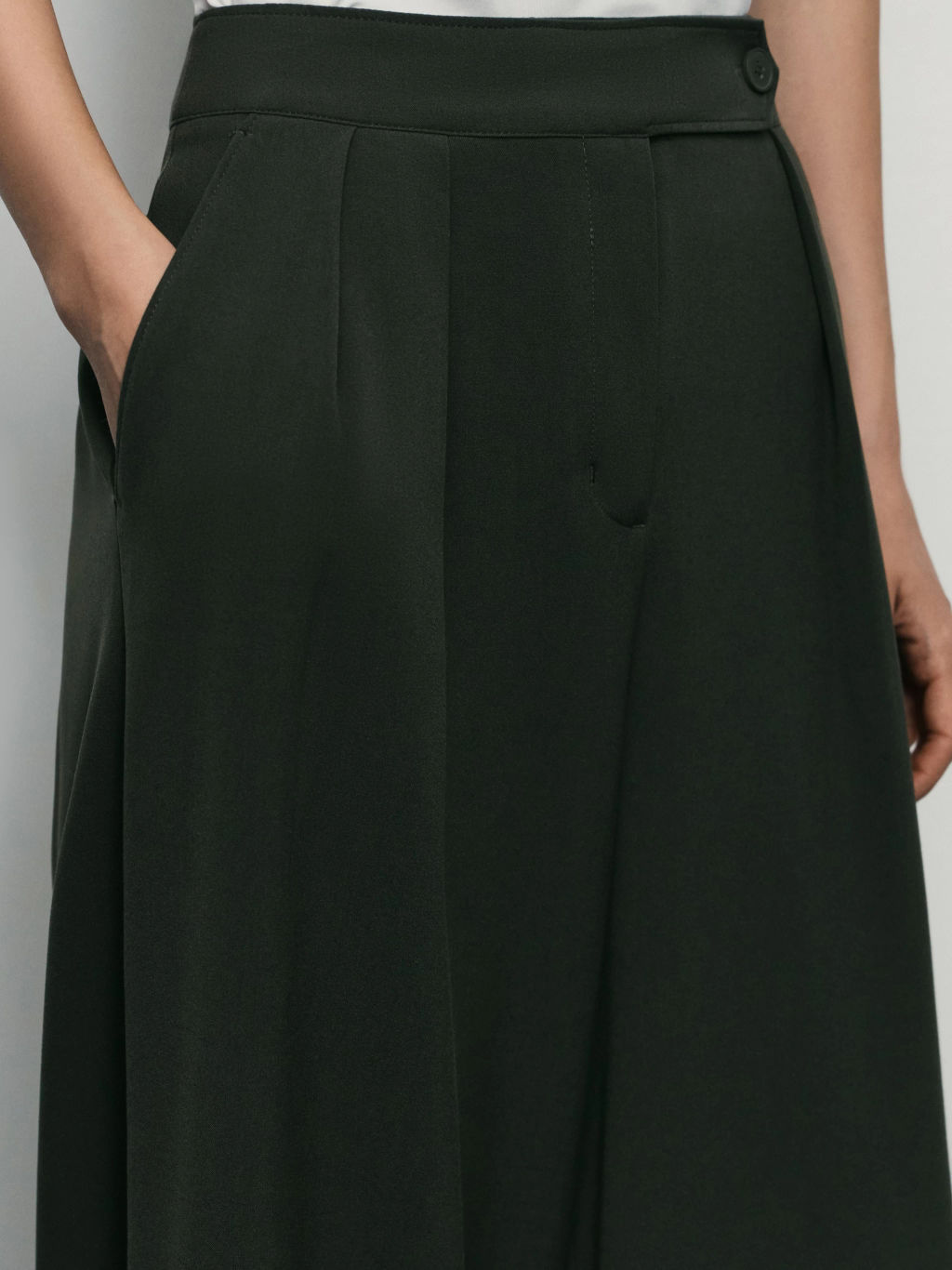 Широкие брюки с вискозой в составе / Zarina  фото 5