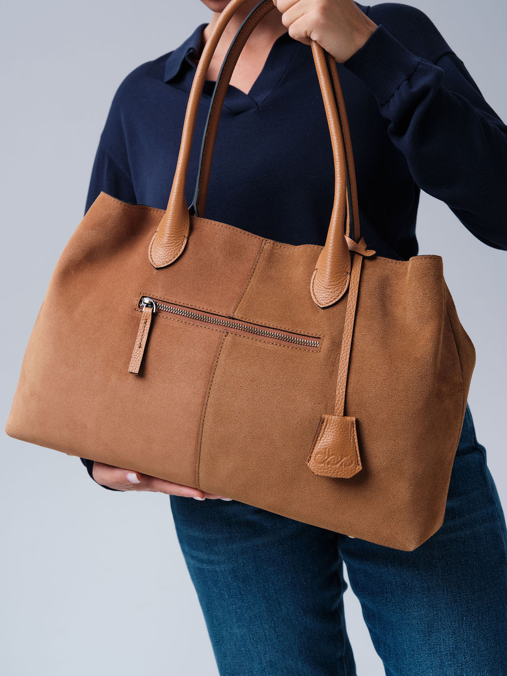 Замшевая сумка Daniela DBR 31375 светло-коричневый  фото 2