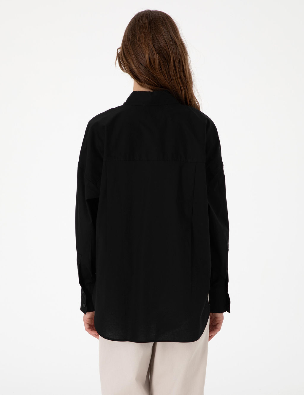 Siyah Oversize Uzun Kollu G_mlek - Pierre cardin фото 5