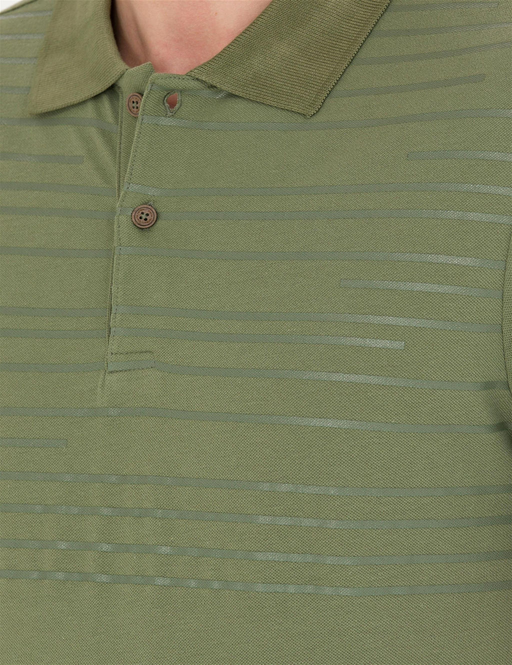 Haki Slim Fit Polo Yaka Ti__rt - Pierre cardin фото 7