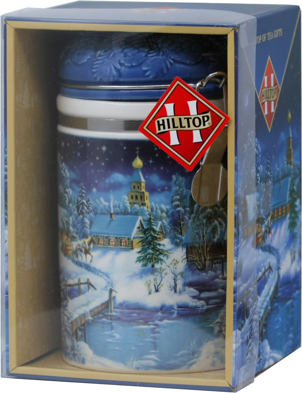 HILLTOP. Новый год. Керамика. Чайница Зимняя сказка 80 гр. чайница керам.