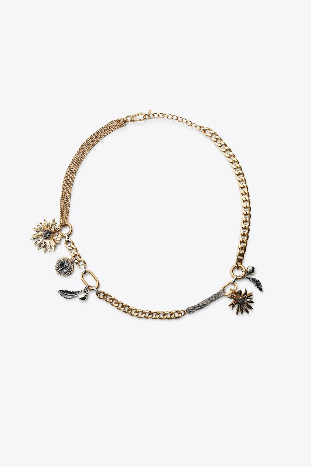 METAL CHARM BELT - Zara фото 2
