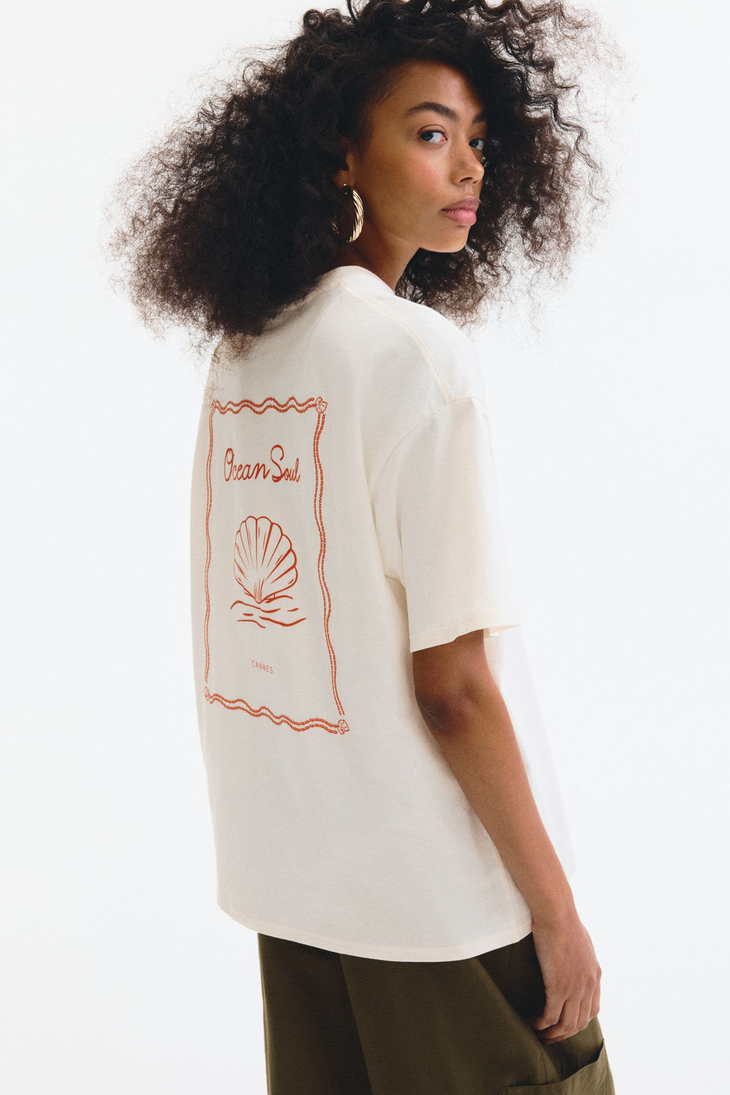 Camiseta oversize estampada - H&m фото 5