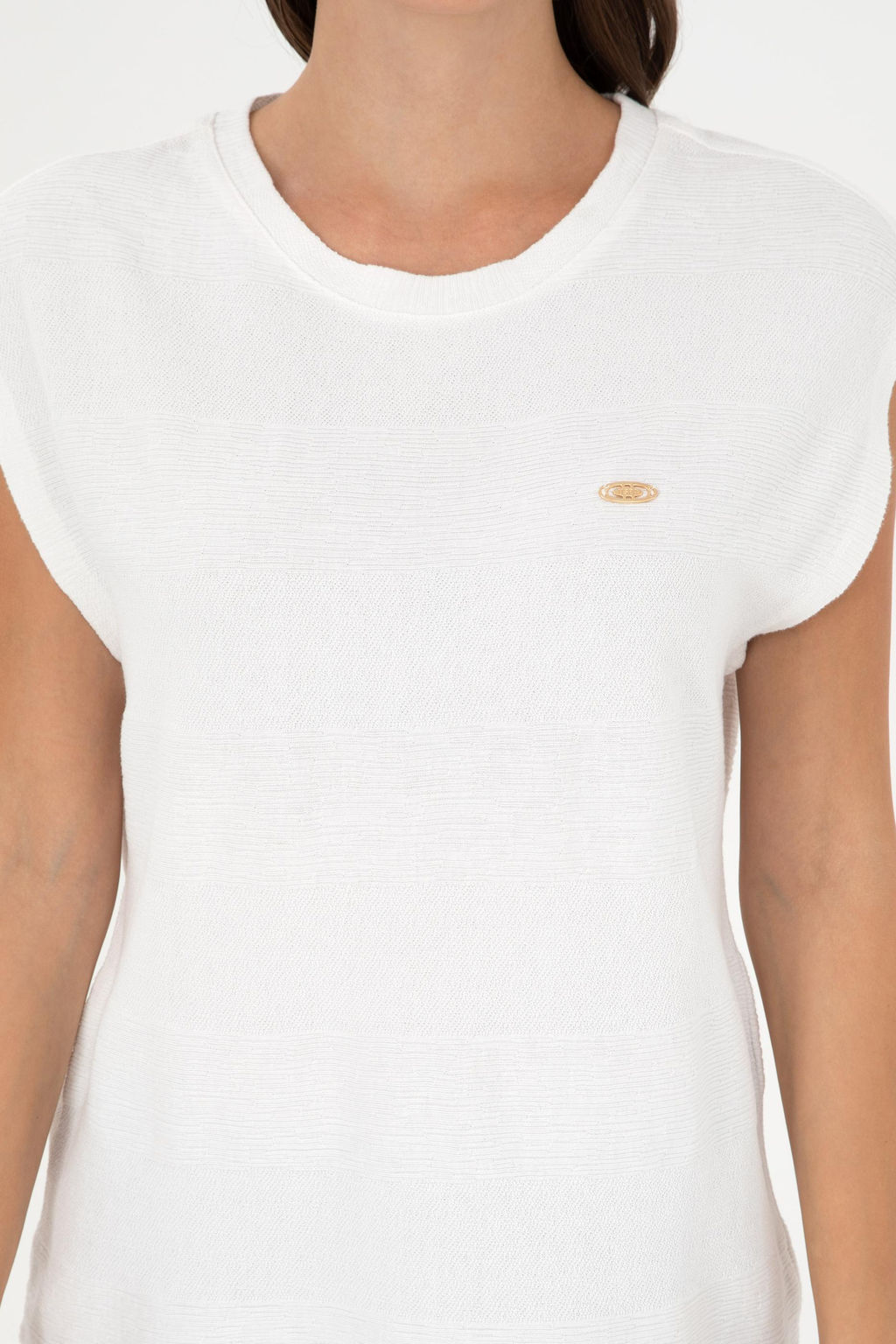 Женская футболка цвета экрю Неожиданная скидка в корзине - U.s. polo assn фото 6