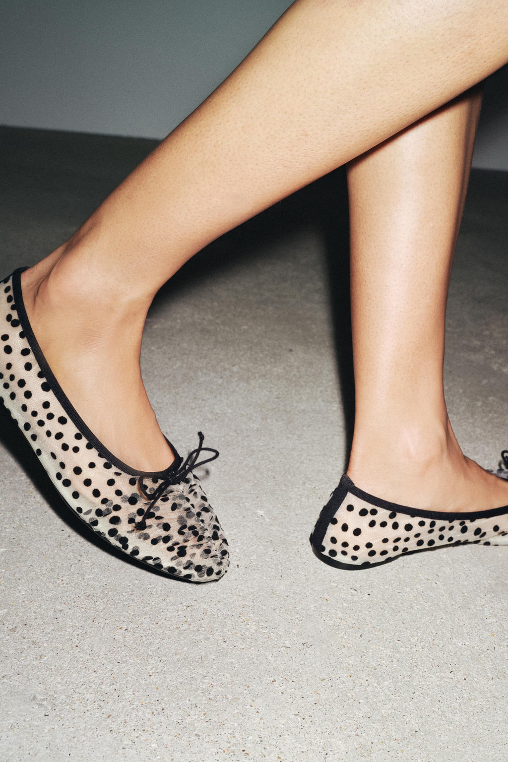 MESH BALLERINA WITH BOW - Zara фото 6