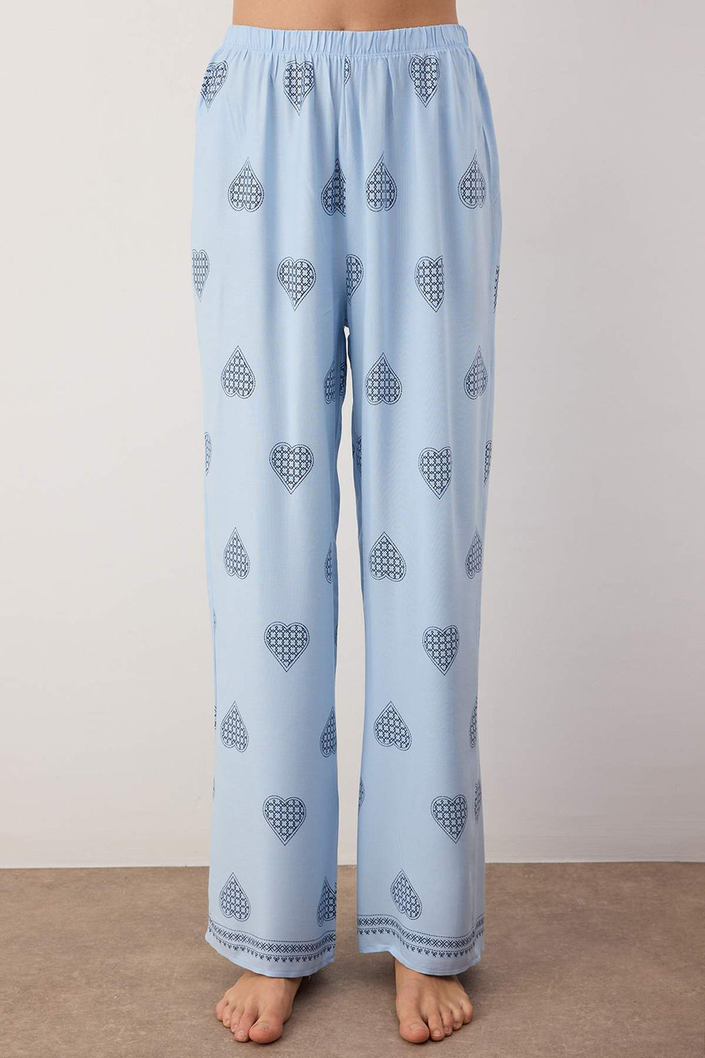 Ekru %100 Pamuklu Kapli Dokuma Pijama Tak?m? THMAW26PT00025 - Trendyolmilla фото 19