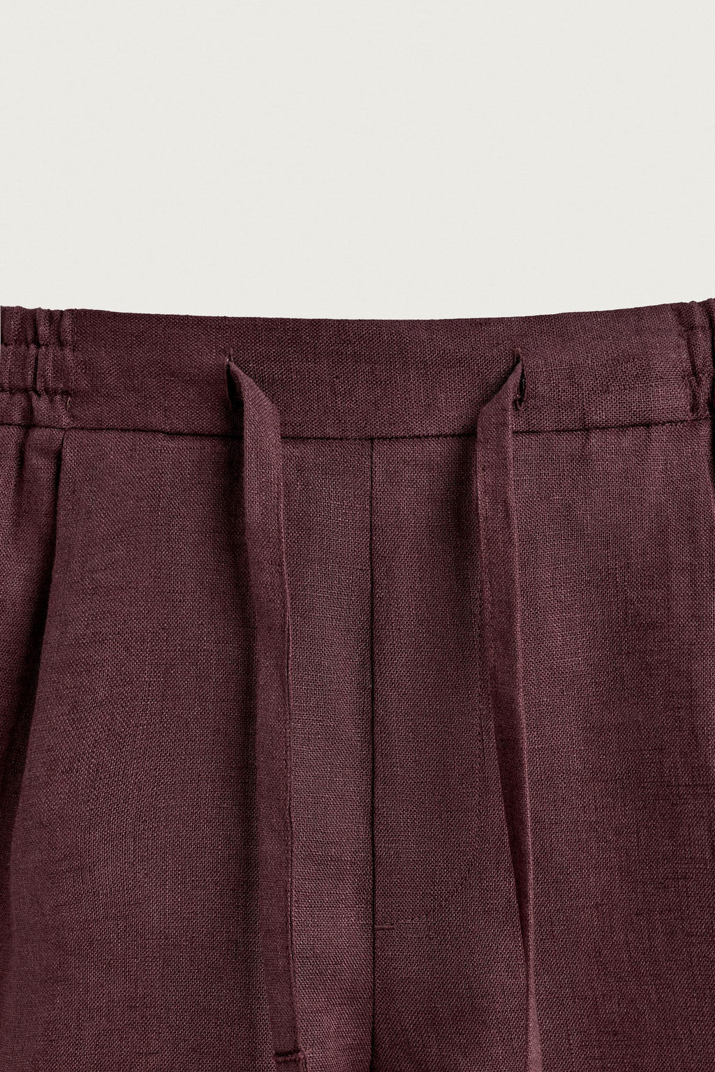 BERMUDA RELAXED FIT 100% LINO / Burdeos - Zara фото 13