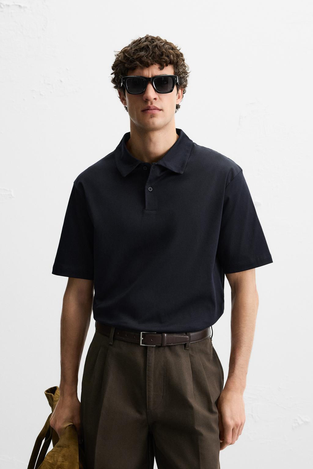 POLO SHIRT WITH MERCERISED FINISH - Zara фото 9