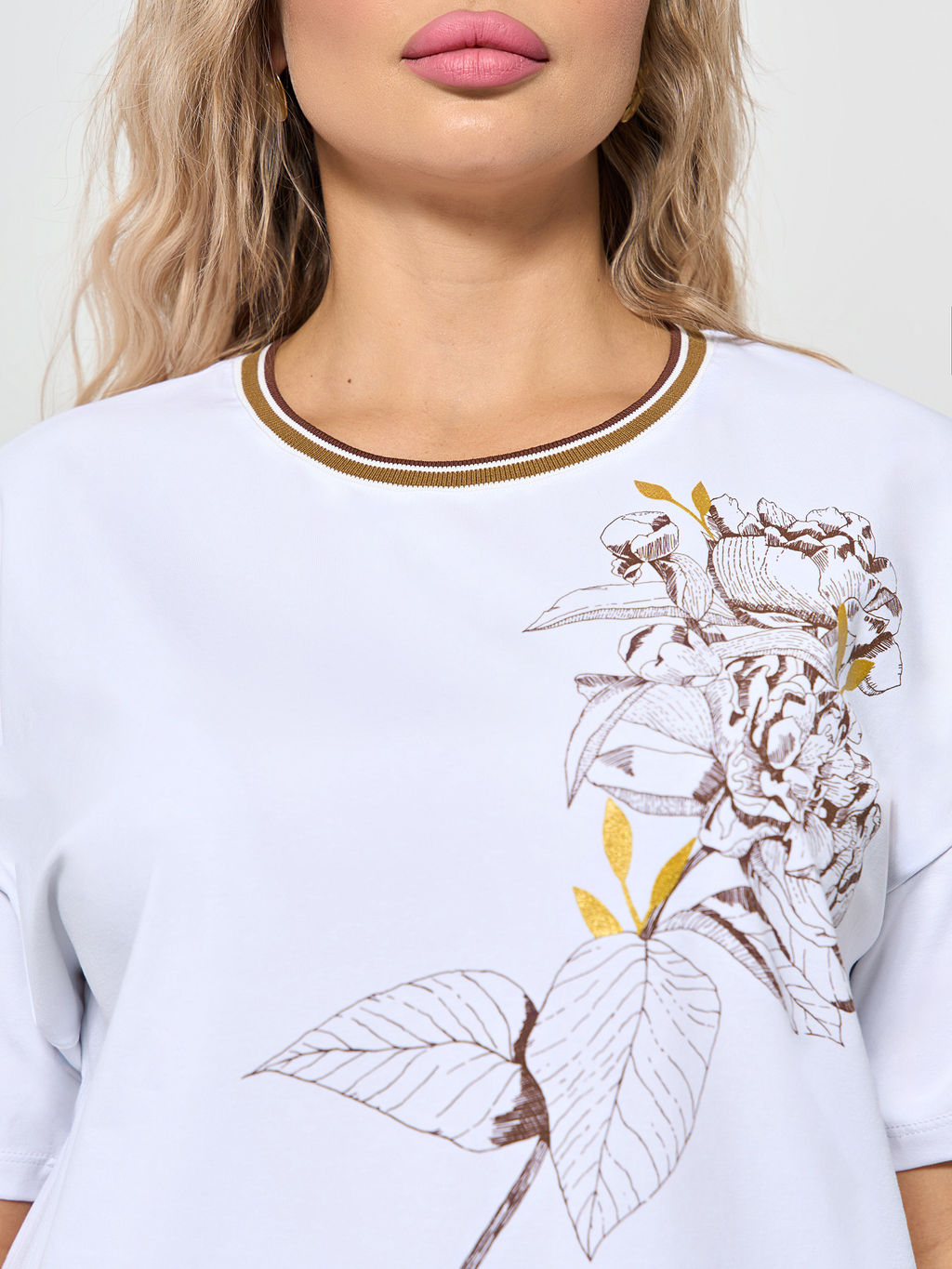 Футболка 0087-18 белый мрамор - Dora фото 17