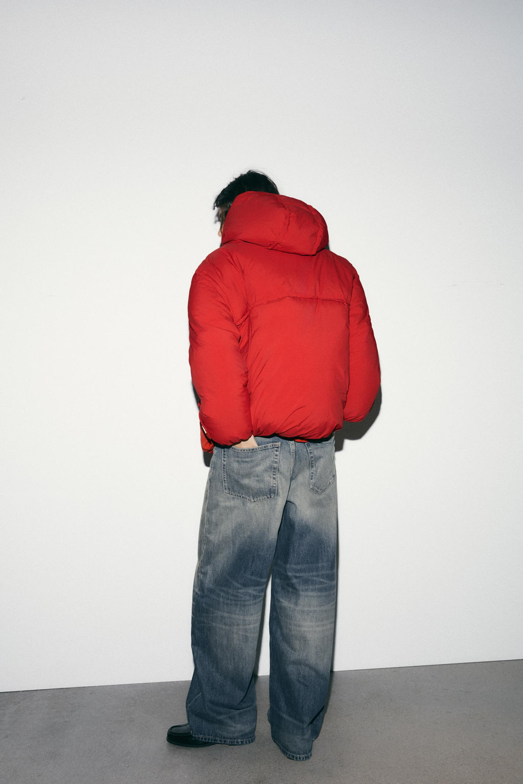 ANORAK CAPUCHA 60% PLUM?N 40% PLUMA ALAMARES / Rojo - Zara фото 4