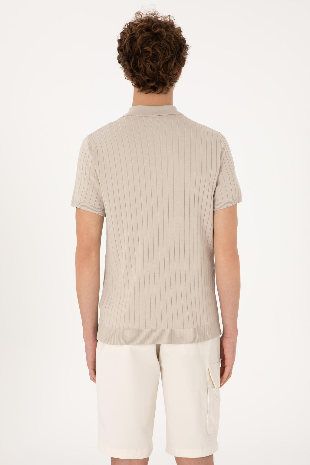 Erkek Slim Fit Ta_ D__meli Triko Ti__rt - U.s. polo assn фото 5