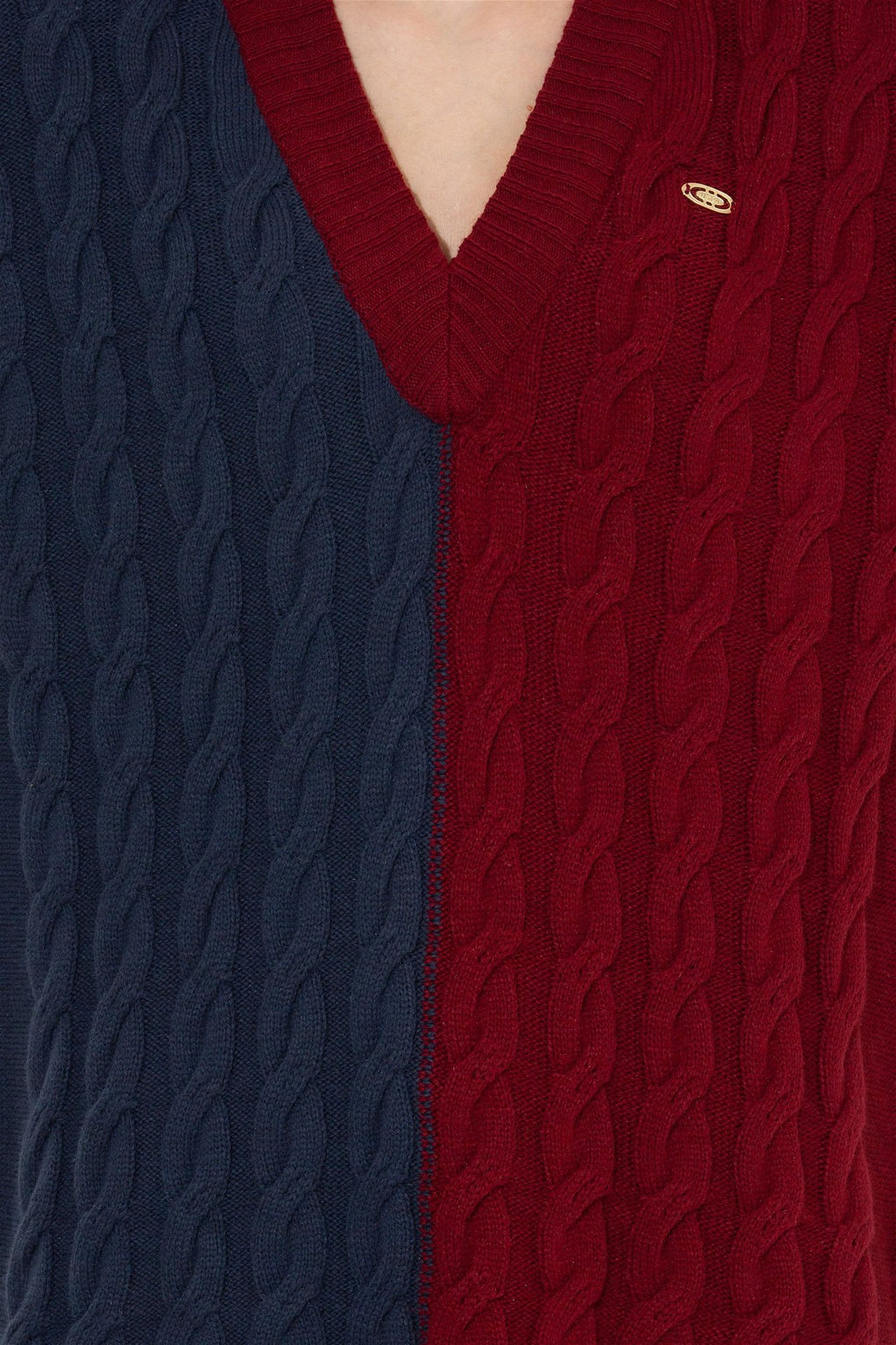 U. S. Polo Assn Женский темно-синий свитер с v-образным вырезом - U.s. polo assn фото 12