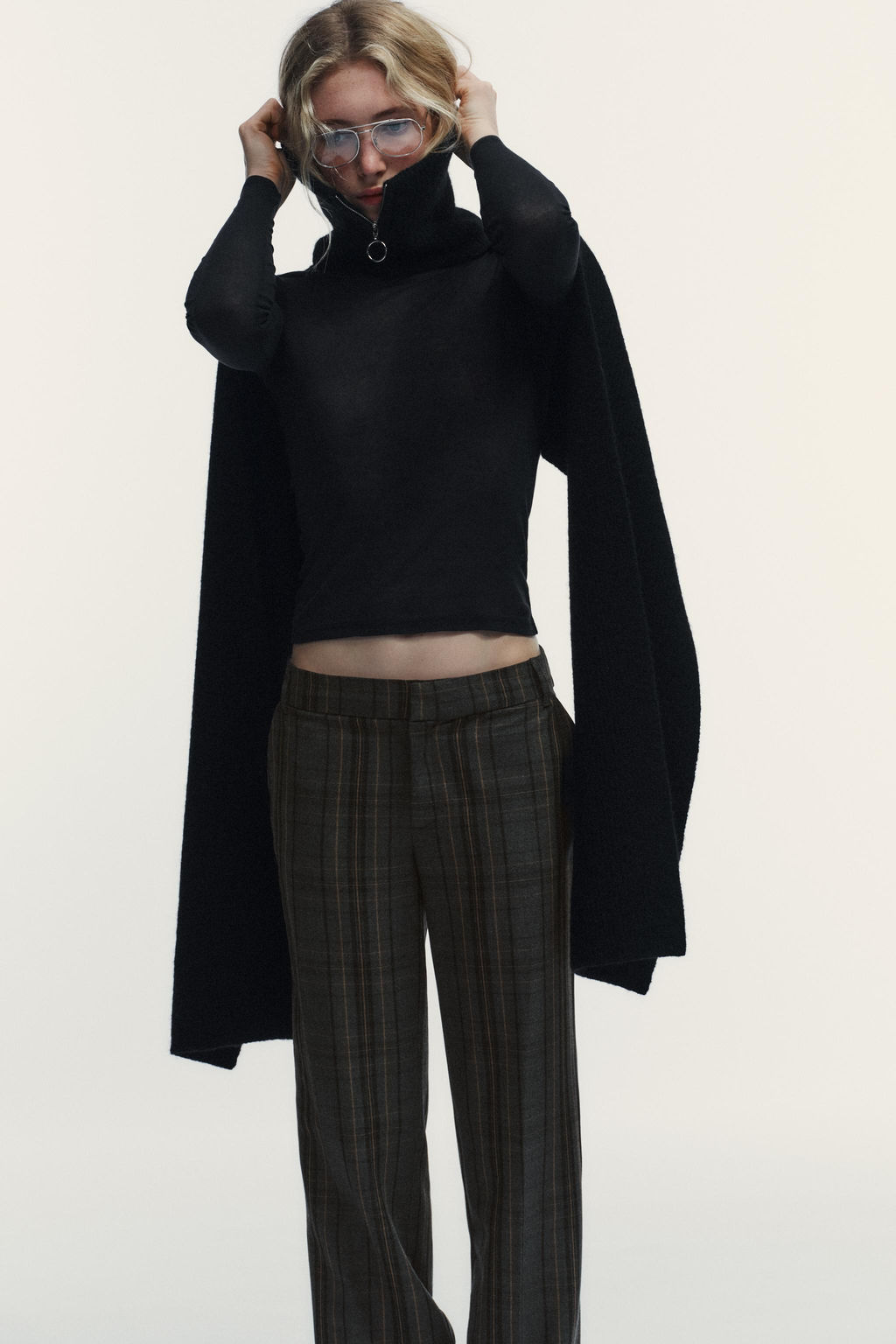 CHECK TROUSERS - Zara фото 4