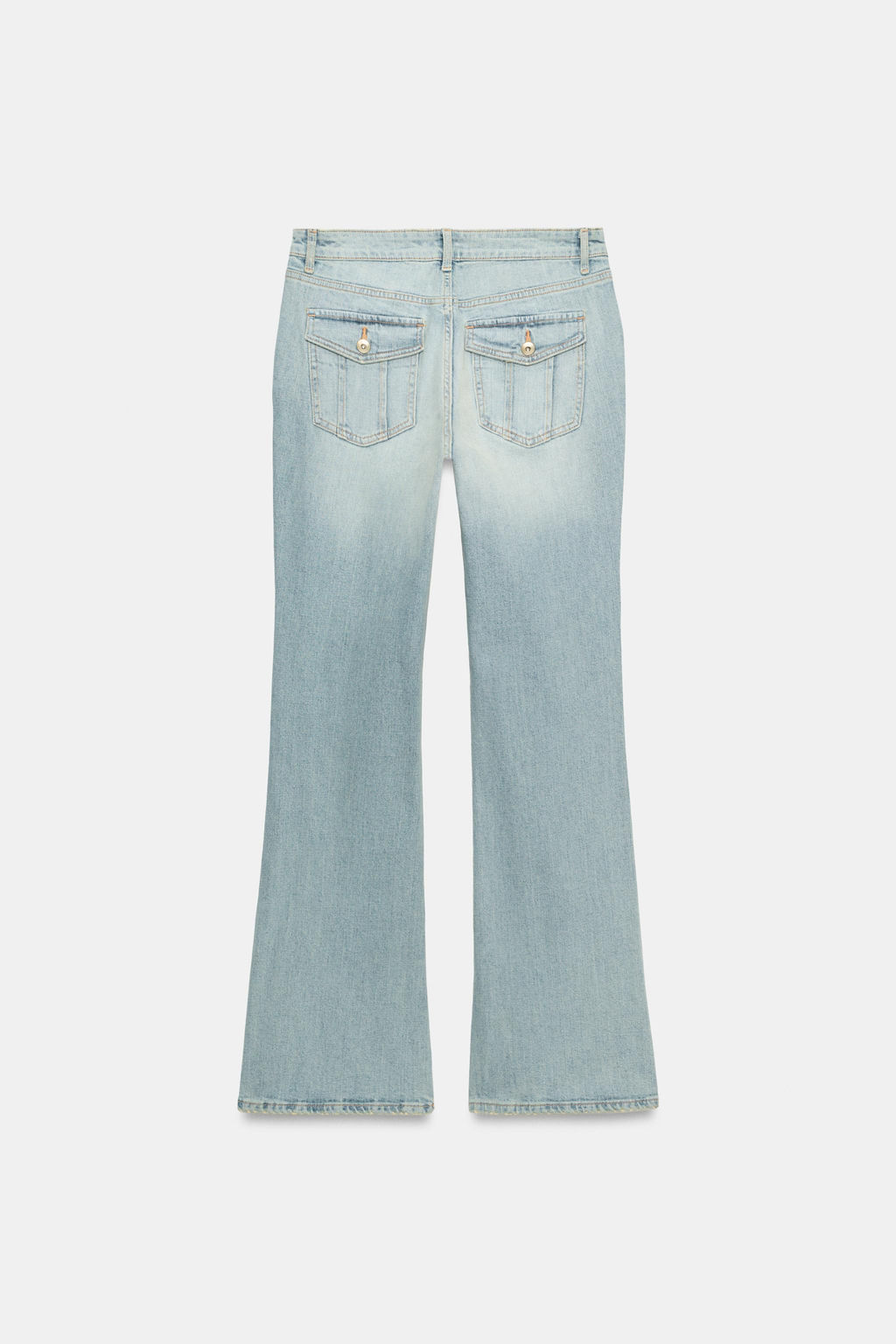 JEANS TRF BOOTCUT TIRO BAJO / Azul agua - Zara фото 8