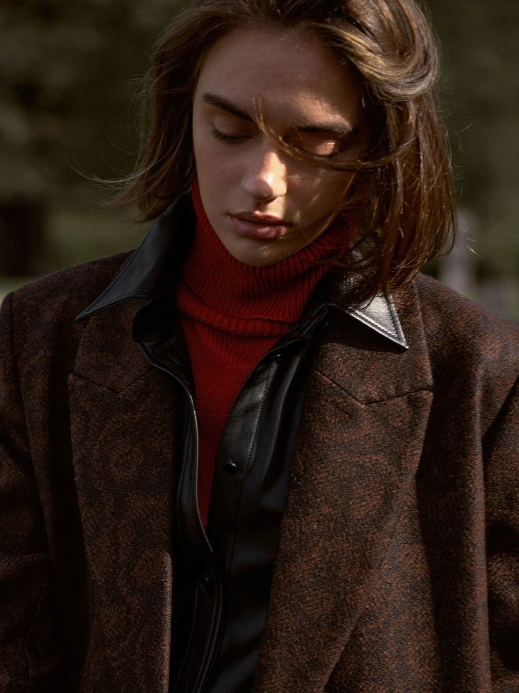 EMKA / Пальто с узором выполнено из сухой шерсти  фото 3