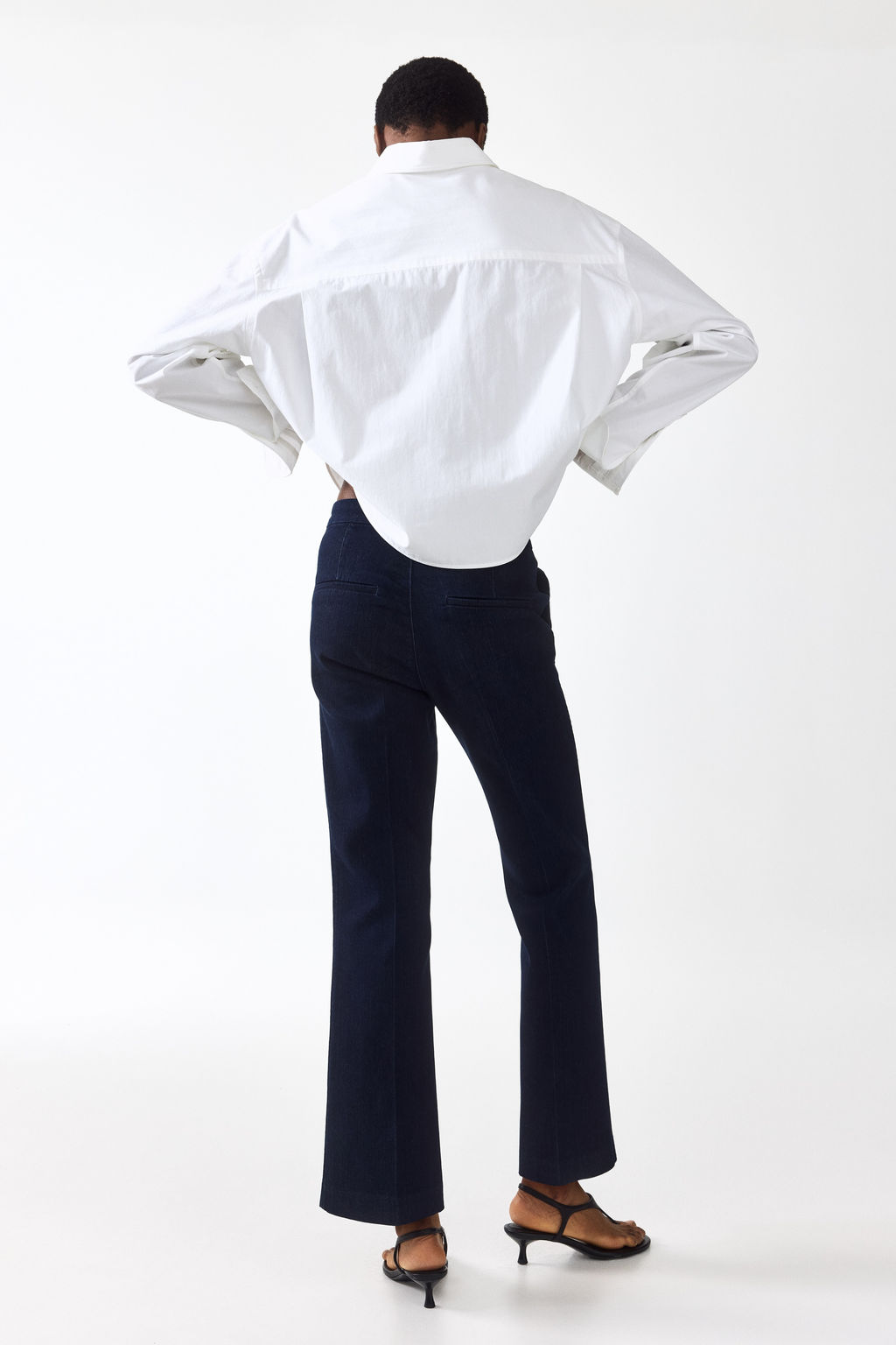 Flared High Waist Ankle Jeans - H&m фото 7