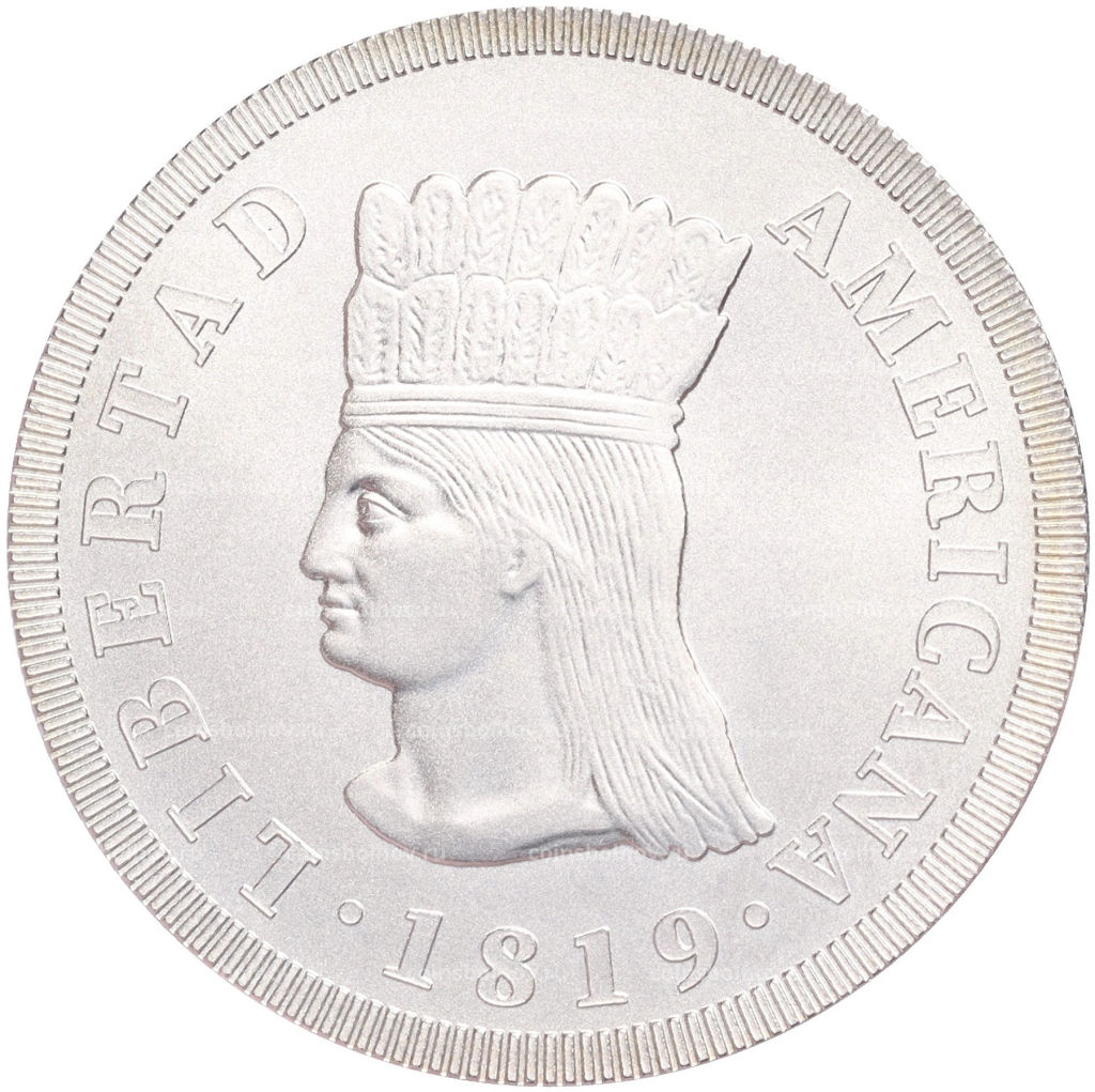 Монета 10000 песо 2019 года Колумбия 200 лет независимости