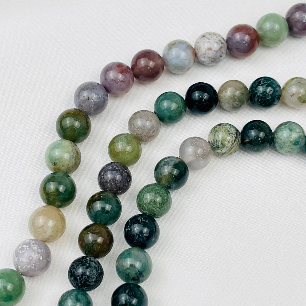 Бусины для украшений из Мохового агата