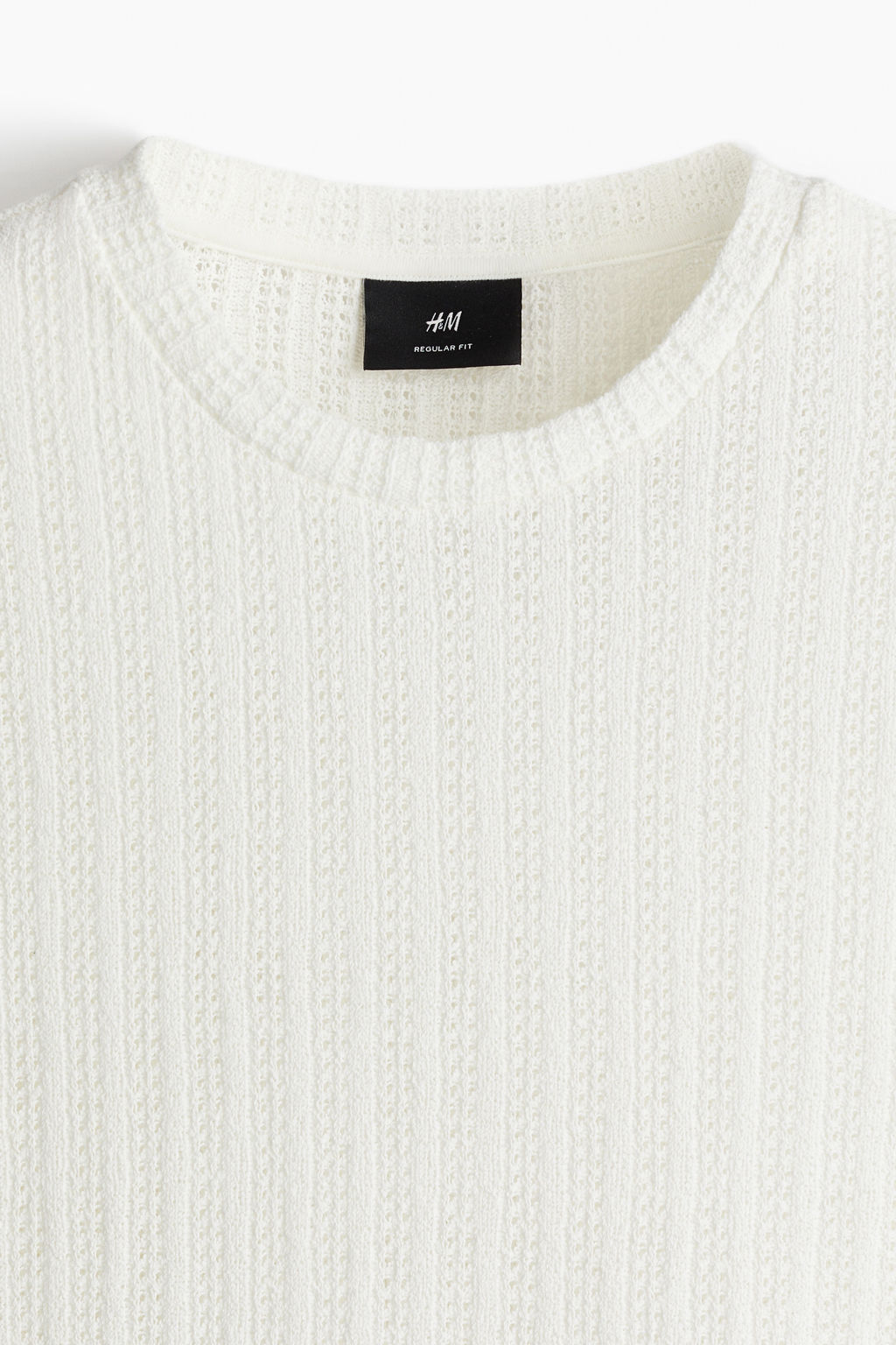 Camiseta efecto crochet Regular Fit - H&m фото 2