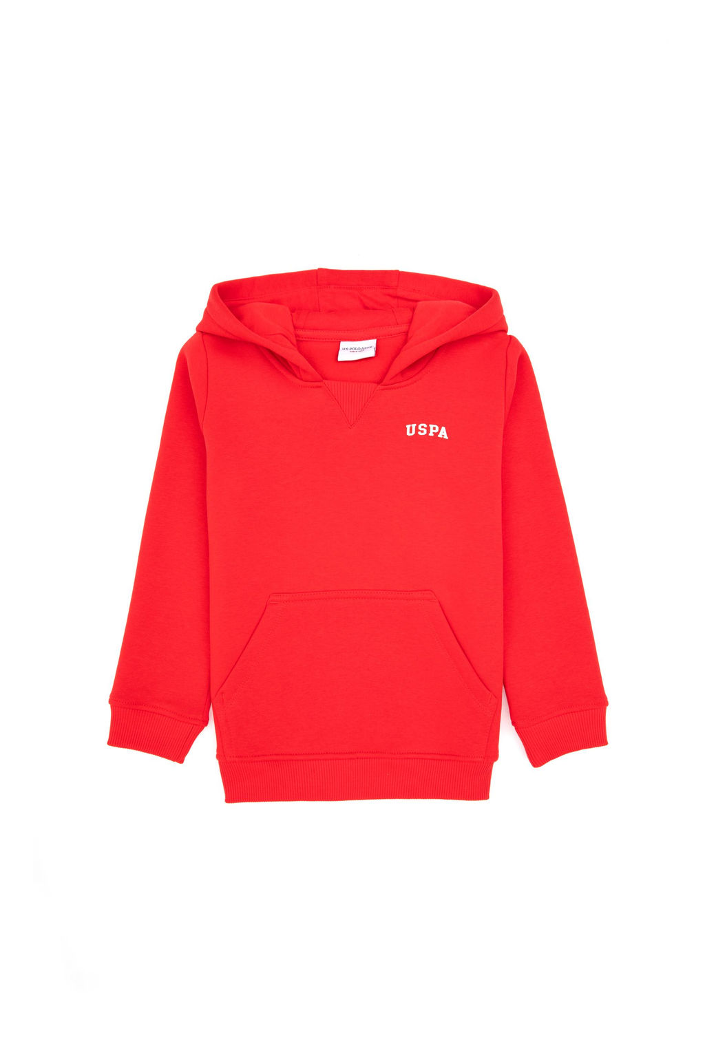 Erkek _ocuk K_rm_z_ Basic Kap__onlu Sweatshirt Sepette S_rpriz _ndirim