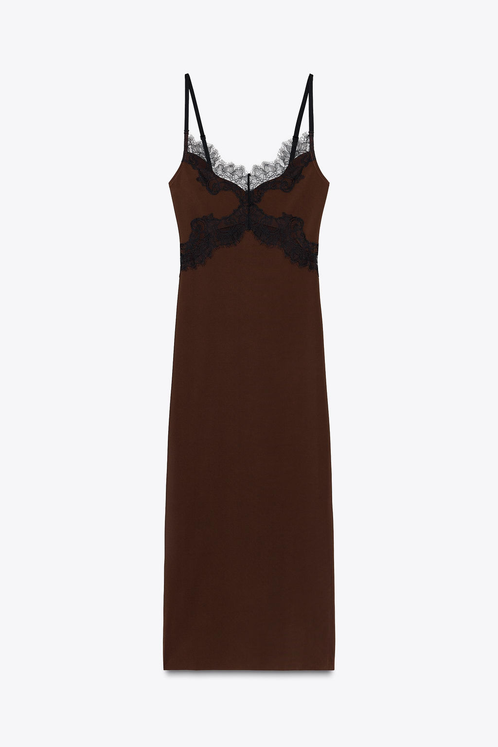 CONTRAST LACE DRESS - Zara фото 6