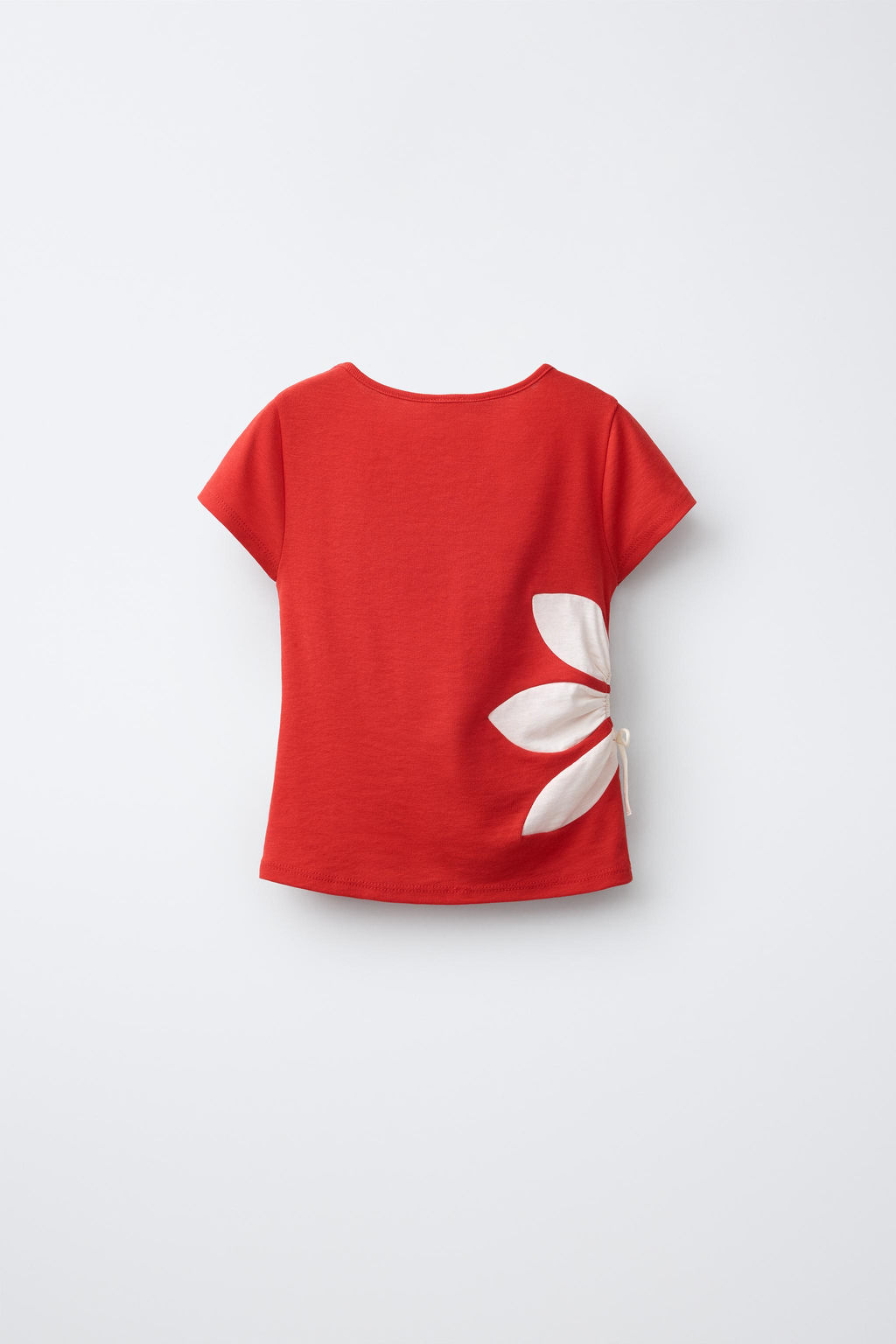 CAMISETA CUT OUT FLOR / Rojo - Zara фото 3