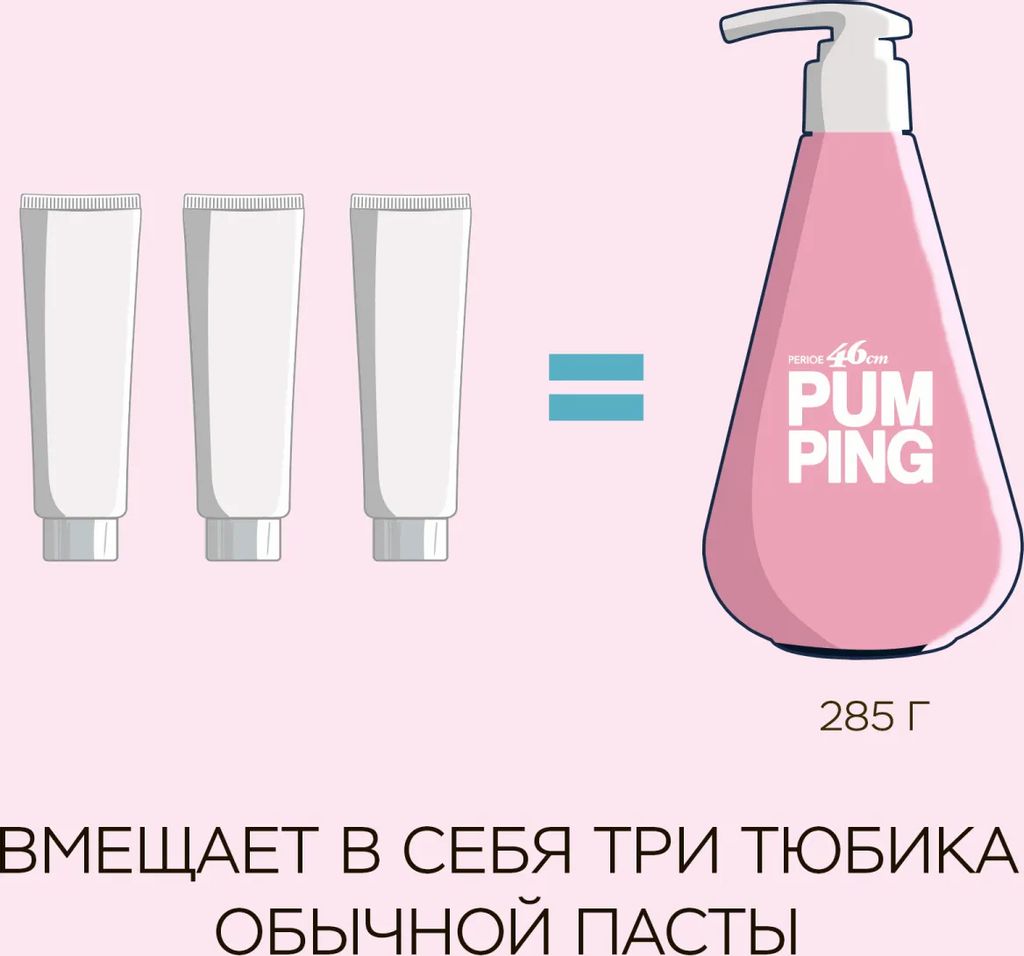 Зубная паста с розовой гималайской солью Pumping Himalaya Pink Salt Floral Mint 285 г PERIOE / Перио  фото 5