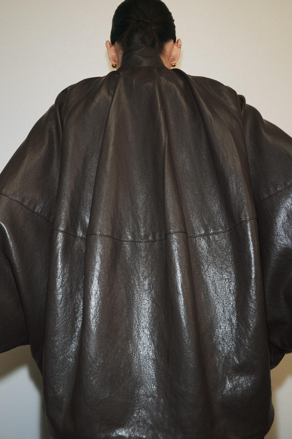 ZW COLLECTION LEATHER EFFECT BOMBER JACKET - Zara фото 13