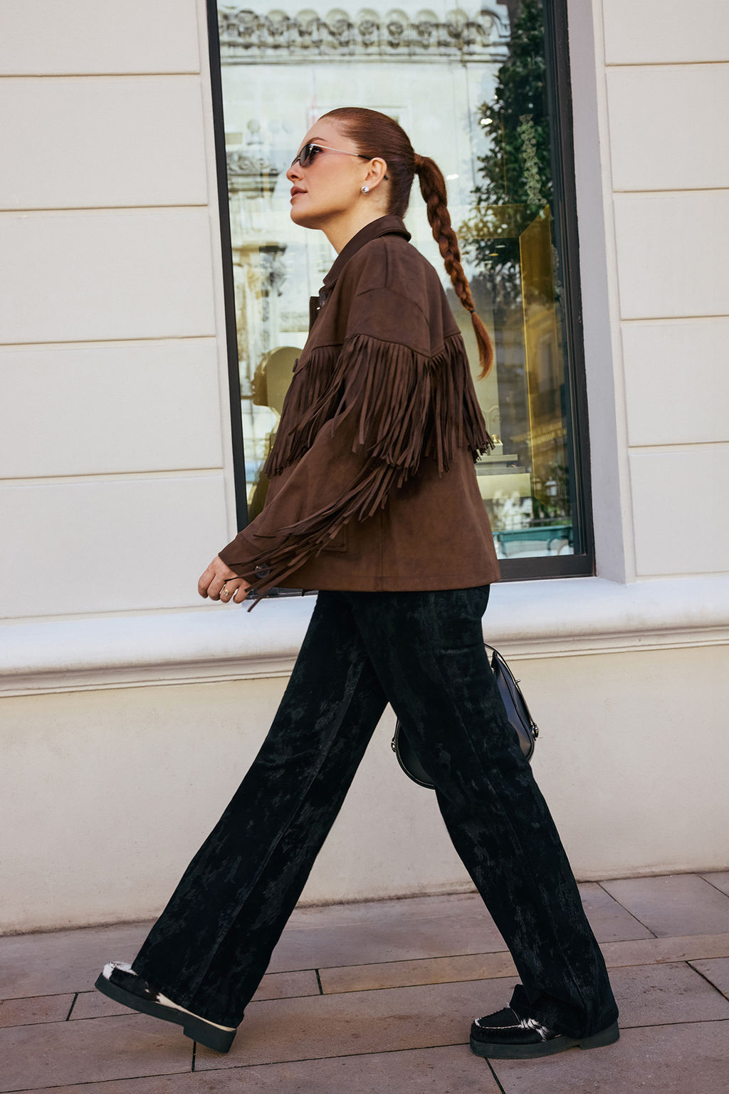 Ozel Koleksiyon Kahverengi Oversize Kal?p Puskul Detayl? Suet Ince Ceket Mont TWOAW26MO00043 - Trendyolmilla фото 11