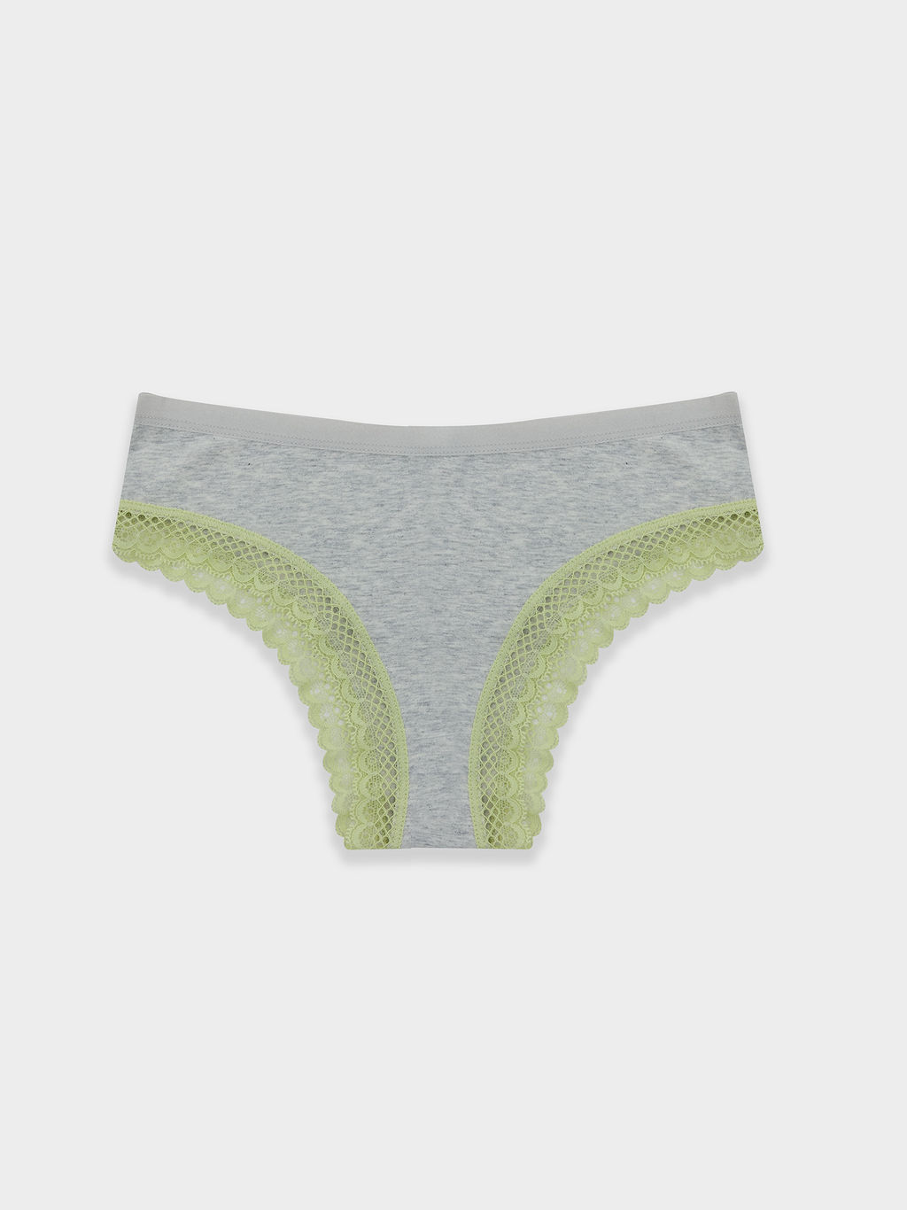 Цена за 2 штуки! Трусы слипы женские серые с кружевом - Mark formelle фото 8