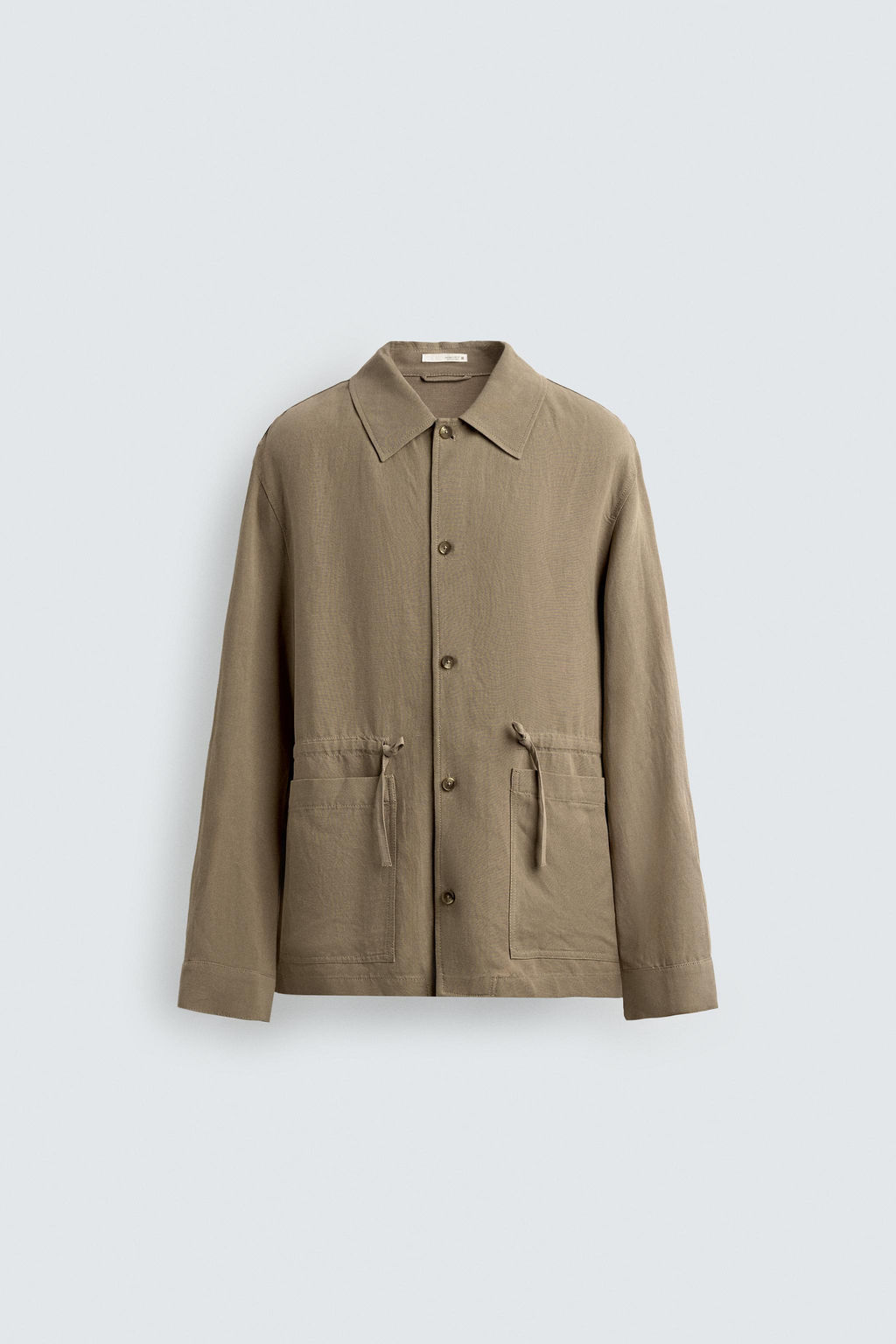 PARKA LIGERA VISCOSA - LINO / Vis?n oscuro - Zara фото 7
