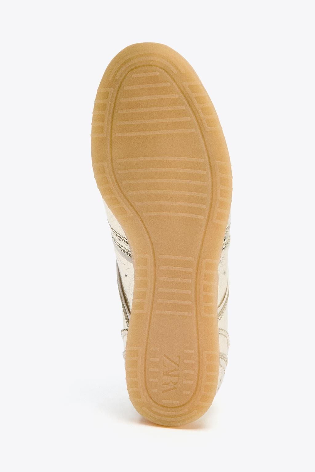 METALLIC-EFFECT TRAINERS - Zara фото 9