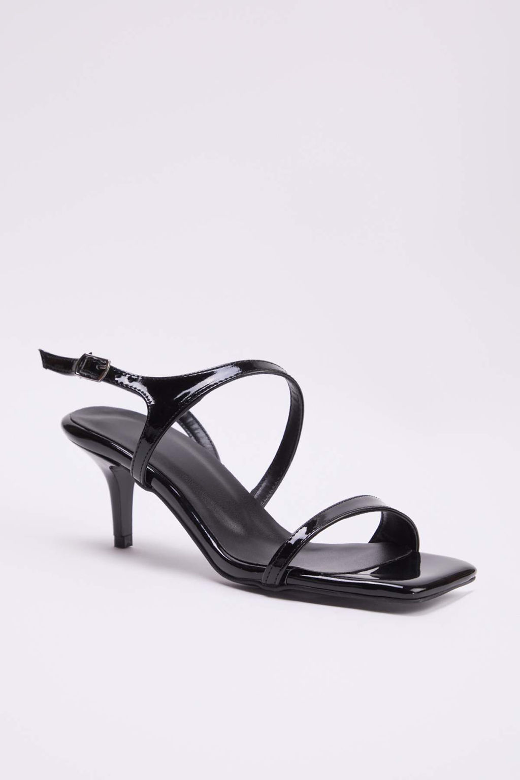 Siyah Rugan Kad?n 6,5 cm Klasik Topuklu Ayakkab? TAKSS26TO00021