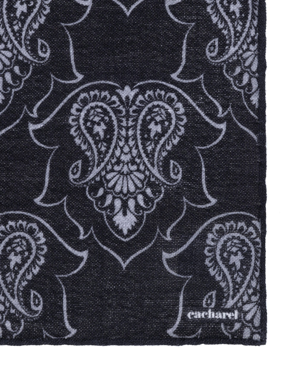 Черный шерстяной платок - Cacharel фото 5