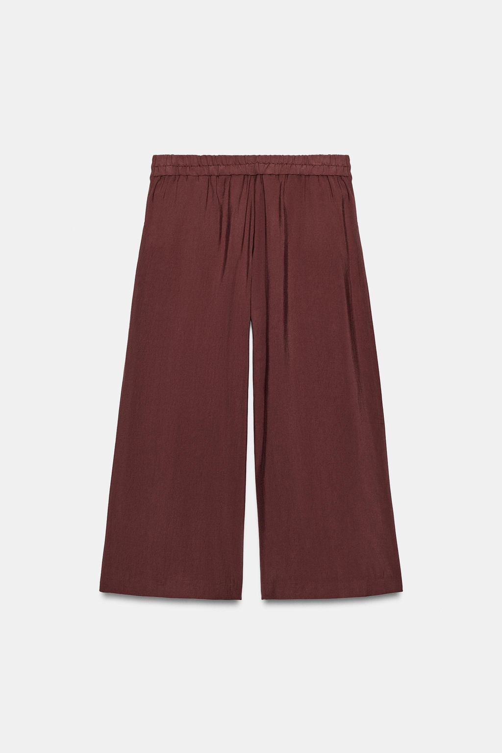 PANTAL?N CULOTTE PINZAS / Burdeos - Zara фото 7