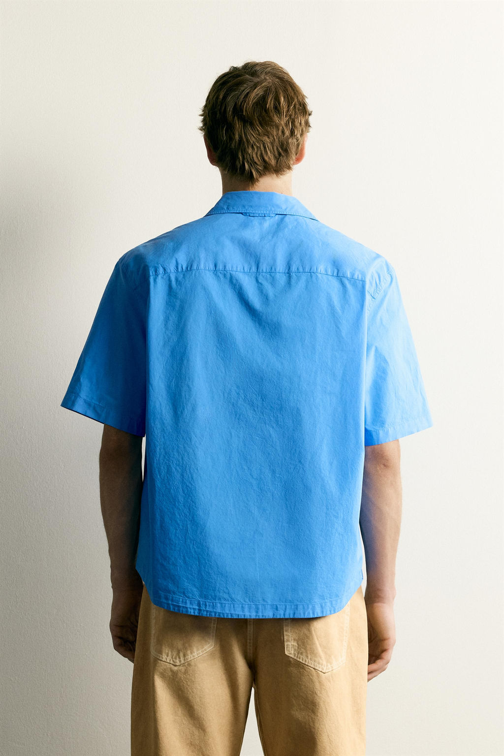 CAMISA RELAXED FIT POPEL?N / Azul?n - Zara фото 3