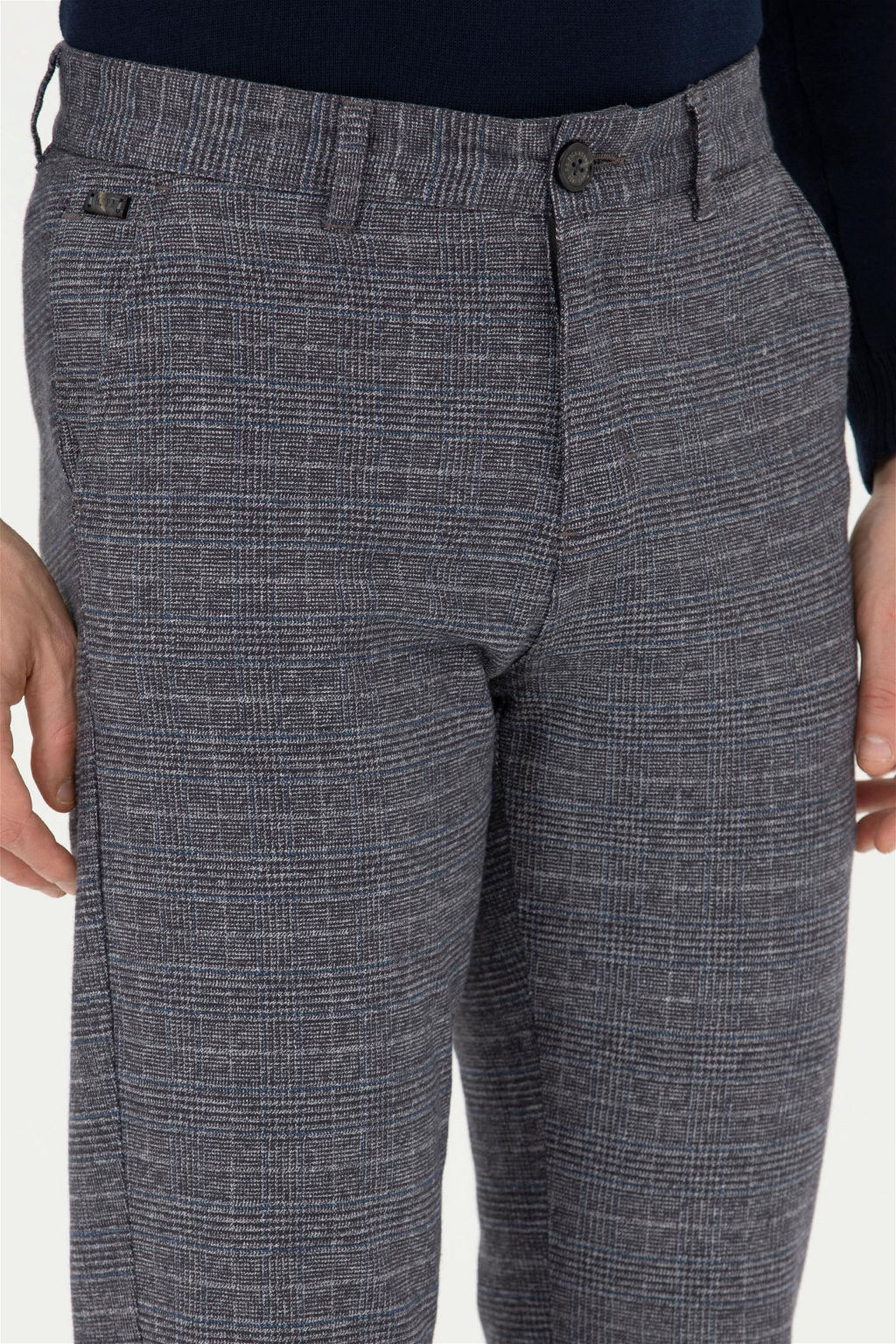 Мужские темно-синие брюки из плотной ткани - U.s. polo assn фото 6