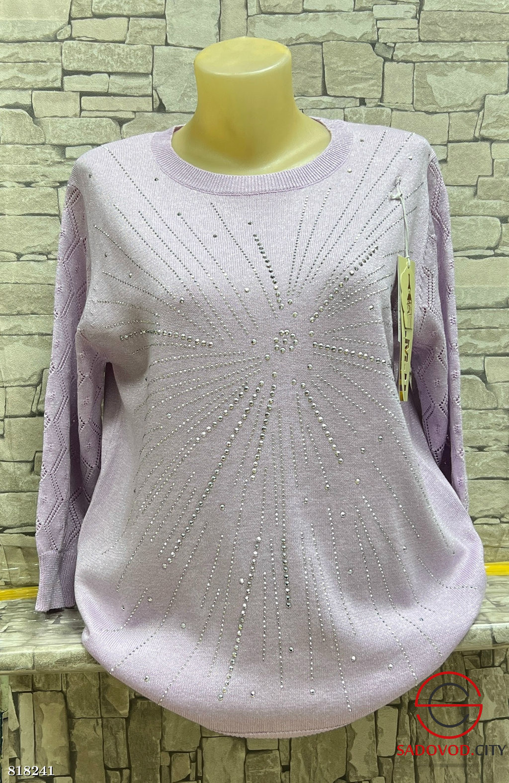 Свитер женский со стразами - Bruno фото 6