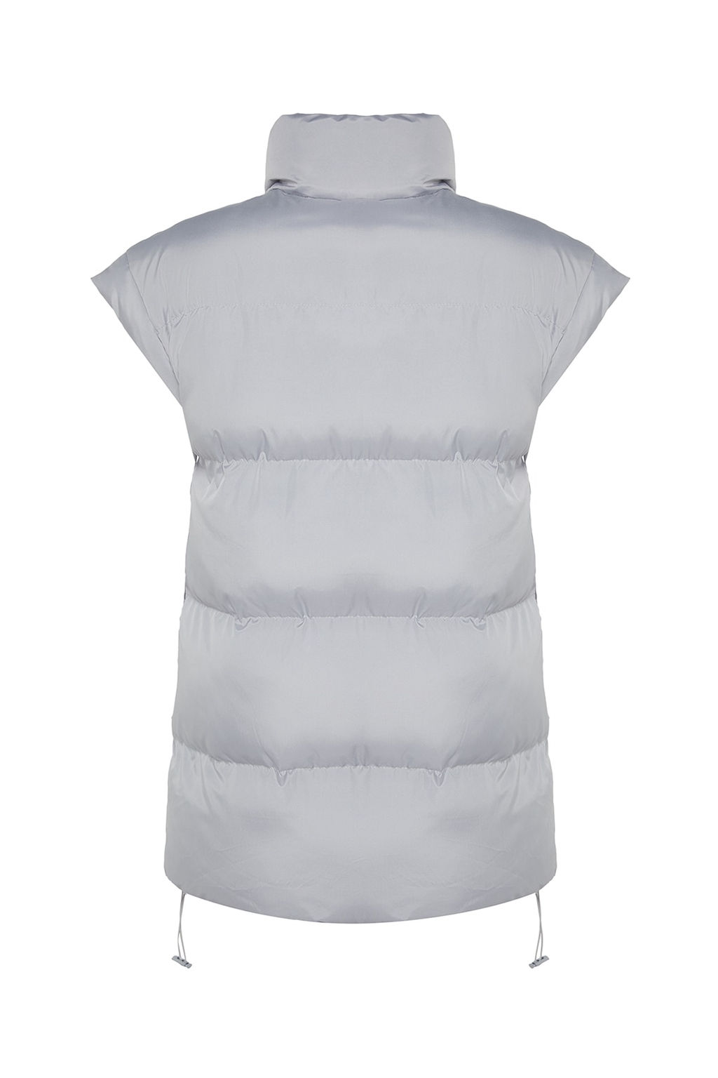 Gri Oversize Omuz Detayl? Su Itici Sisme Yelek TWOAW24YE00010 - Trendyolmilla фото 8