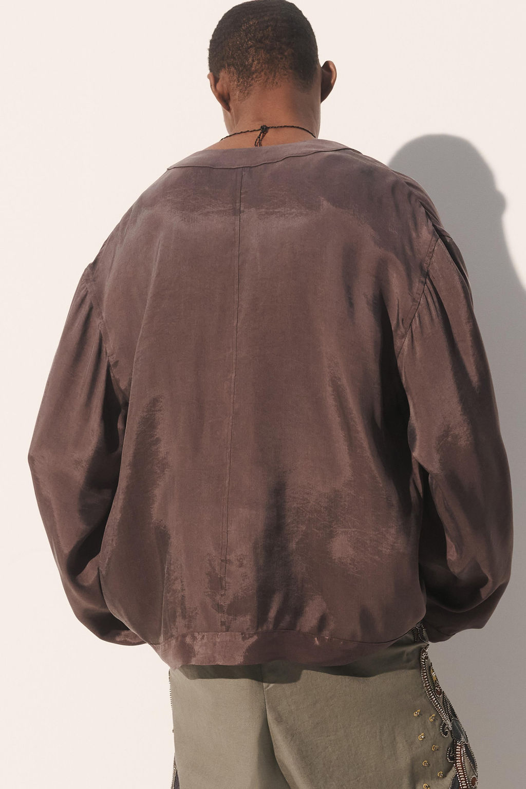 CHAQUETA RELAXED FIT LYOCELL - VISCOSA / Gris - Zara фото 4