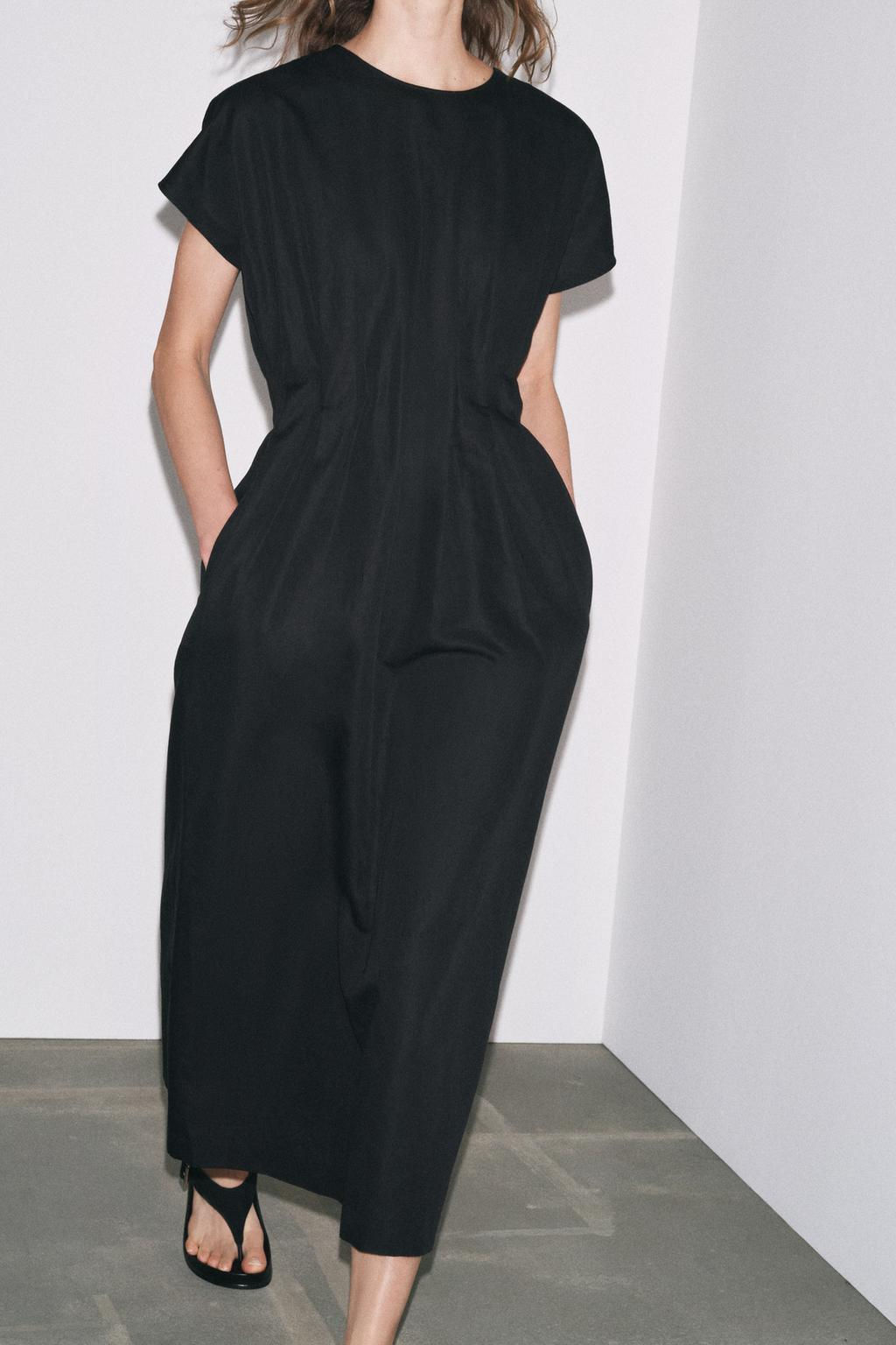 ZW COLLECTION PLEATED MIDI DRESS - Zara фото 6