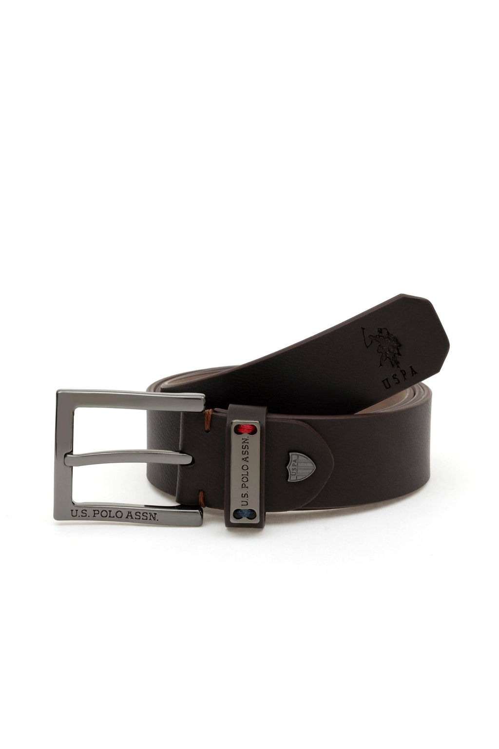 Мужской коричневый пояс - U.s. polo assn фото 3