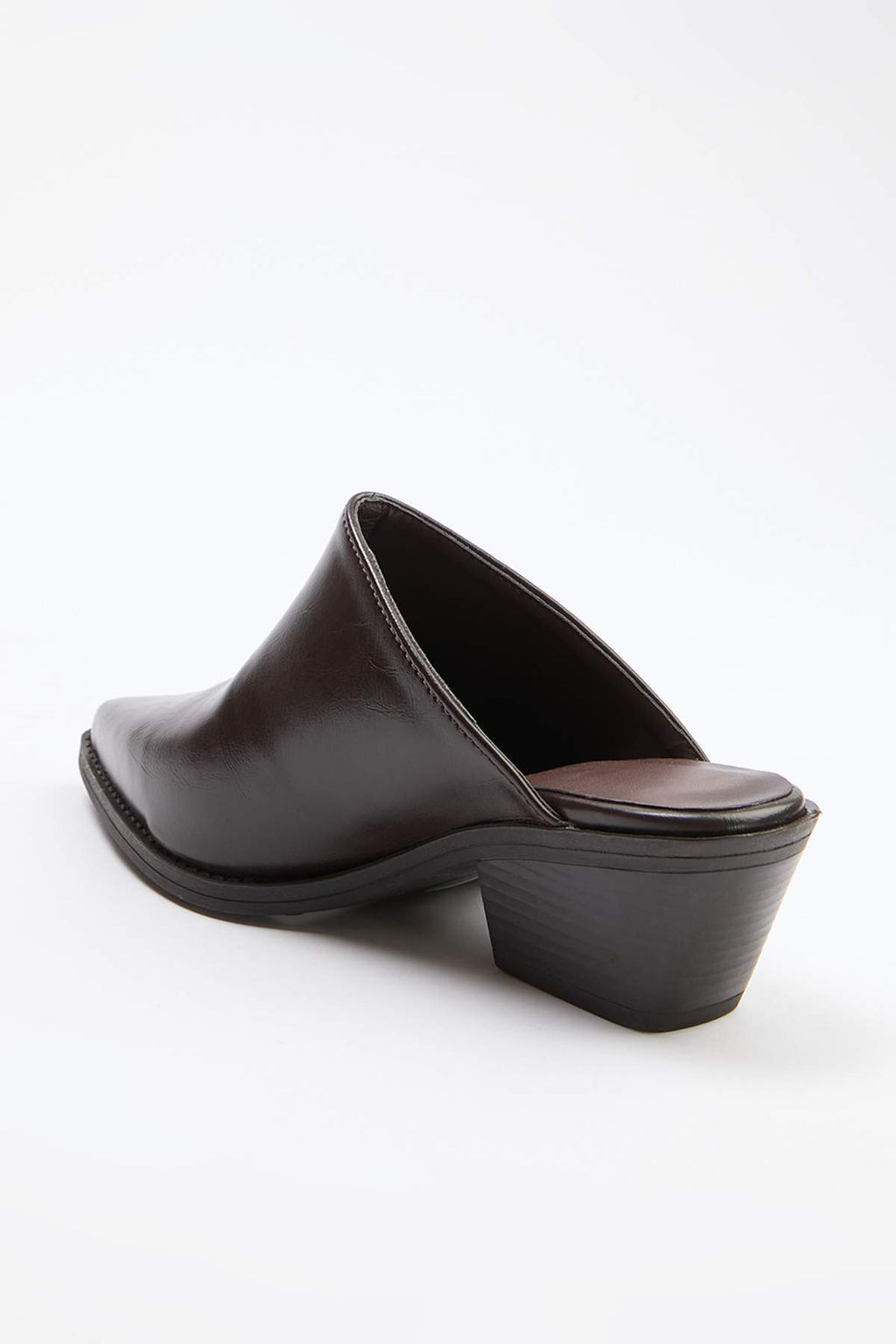 Koyu Kahverengi Suni Deri Klasik Topuklu Ayakkab? TAKSS26TO00056 - Trendyolmilla фото 5